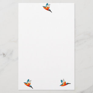 Vliegende ijsvogels briefpapier