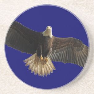 Vliegende Kale Adelaar roofvogel kunst Zandsteen Onderzetter