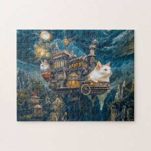 Vliegende kasteelkatten Steampunknacht Legpuzzel
