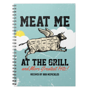 Vliegende koe grillen kookboek recept notitieboek