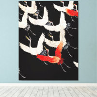 Vliegende Kraanvogels: Japanse Vogel Kimono Kunst