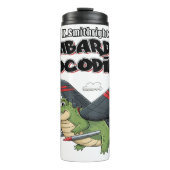 Vliegende krokodil Bombardino Crocodillo Thermosbeker (Voorkant)