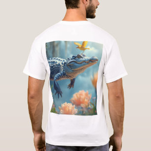vliegende krokodil-Cartoon   Schattige en grappig  T-shirt