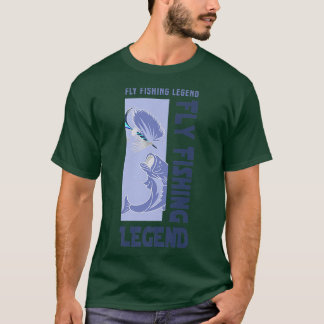 Vliegende legende Vist zeevisserij T-shirt