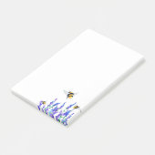 Vliegende lentebloemen en bijen Post-it® notes (Schuin)