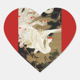 VLIEGENDE LIEFDE FENIX,Veren,Harten Valentijnsdag Hart Sticker