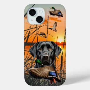 Vliegende Mallard en Labrador iPhone Stoer Hoesje