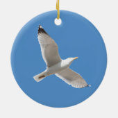 Vliegende meeuw keramisch ornament (Achterkant)