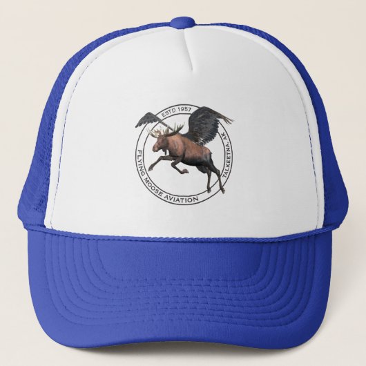 Vliegende Moose Aviation Trucker Pet (Voorkant)