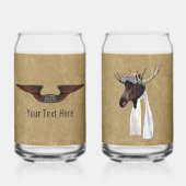 Vliegende Moose Struik Pilot Blikvorm Glas (Achterkant)