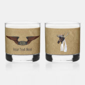 Vliegende Moose Struik Pilot Whisky Glas (Achterkant)