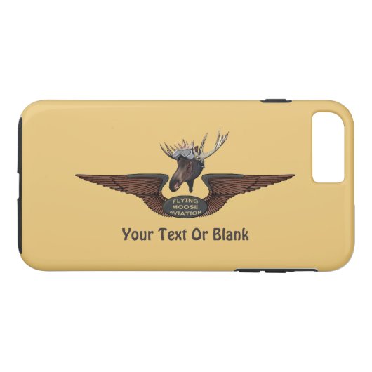 Vliegende Moose Struik Pilot Wings Case-Mate iPhone Case (Achterkant (Horizontaal))