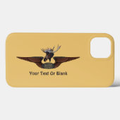 Vliegende Moose Struik Pilot Wings Case-Mate iPhone Case (Achterkant (horizontaal))