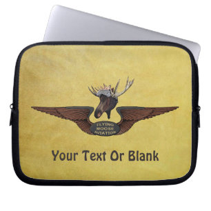 Vliegende Moose Struik Pilot Wings Laptop Sleeve