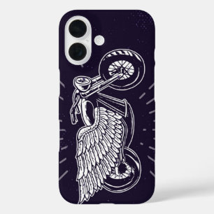 Vliegende  Motorfiets Retro Biker iPhone 16 Hoesje