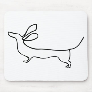 Vliegende oren Dachshund, één voorbeeld Muismat