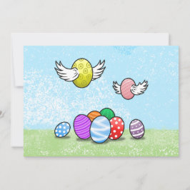 vliegende paaseieren kaart
