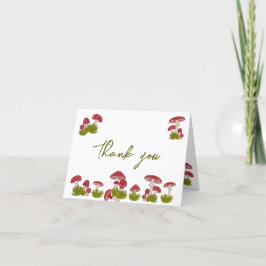 Vliegende paddenstoelen Goblincore Garden Baby sho Bedankkaart