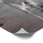 Vliegende Pegasus Fantasy Paarden Kunst Poster (Hoek)