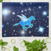 Vliegende Pegasus Theedoek (Gevouwen)