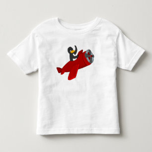 Vliegende pinguïn cartoon peuter t-shirt