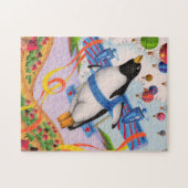 Vliegende pinguïn legpuzzel (Horizontaal)