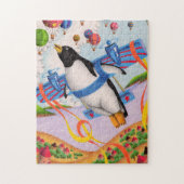 Vliegende pinguïn legpuzzel (Verticaal)