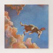 Vliegende Puppy Cloudscape Jigsaw Puzzel (Horizontaal)
