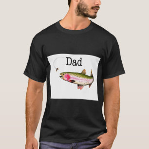 Vliegende regenboogforel. t-shirt