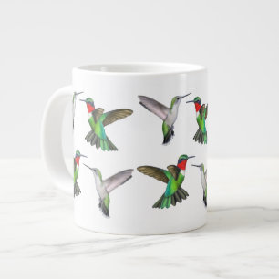 Vliegende ruby Throated Hummingbird Mok