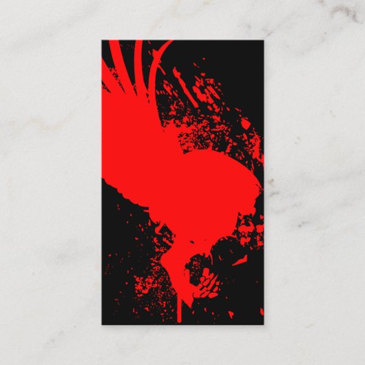 vliegende schedel visitekaartje (Voorkant)