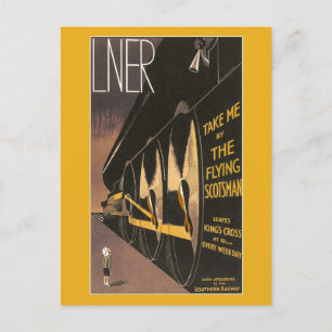  vliegende Schot art deco trein Briefkaart