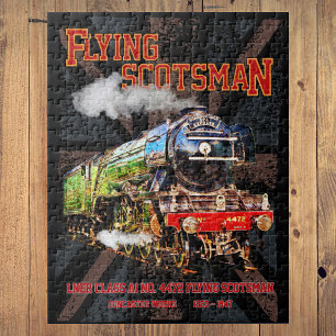 Vliegende Schot Stoomtrein Engels Locomotief Legpuzzel