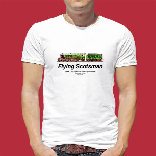 Vliegende Schot Stoomtrein Engels Locomotief T-shirt