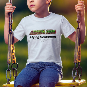 Vliegende Schot Stoomtrein Engels Locomotief T-shirt