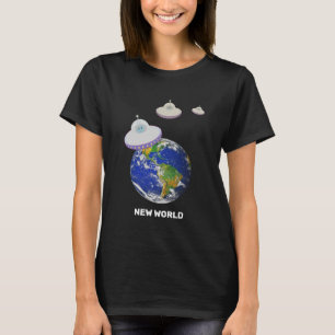 Vliegende schotels over de hele wereld t-shirt