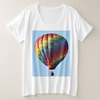 Vliegende T-Shirt Hot Air-ballon voor vrouwen plus