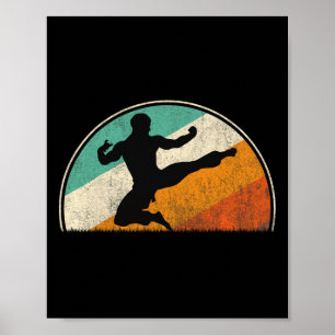 Vliegende trap silhouet poster