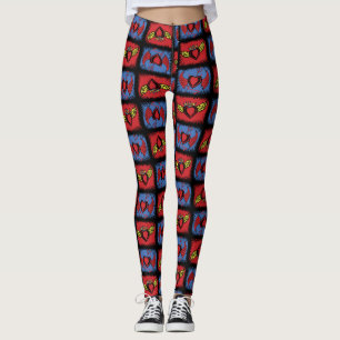 Vliegende Valentijn Harten Leggings