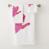 Vliegende varken, badkamer, varken bad handdoek (Insitu)