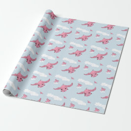 Vliegende varken cadeaupapier
