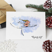 Vliegende Varken - Cool Ski Springend Varken Atlee