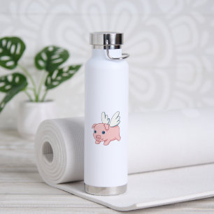 Vliegende Varken - Knuffel Biggetje met Vleugels Waterfles