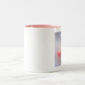 Vliegende varken kweek je vleugels tweekleurige koffiemok (Center)