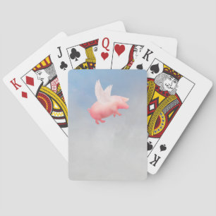 Vliegende varken pokerkaarten