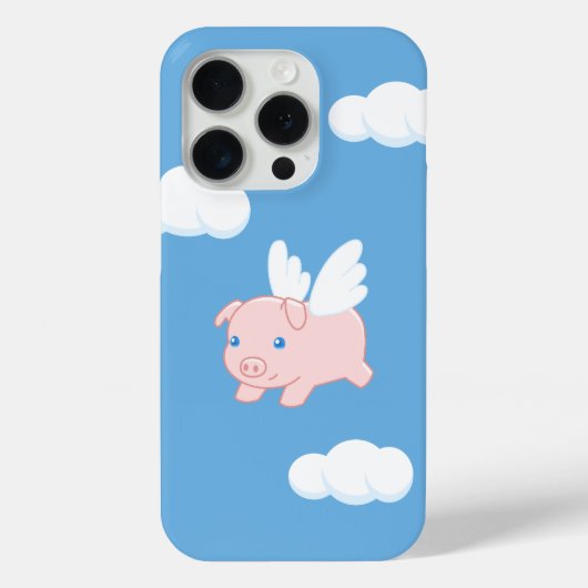 Vliegende varken - Stomme biggetje met vleugels op Case-Mate iPhone Case (Achterkant)