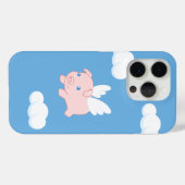 Vliegende varken - Stomme biggetje met vleugels op Case-Mate iPhone Case (Achterkant (horizontaal))