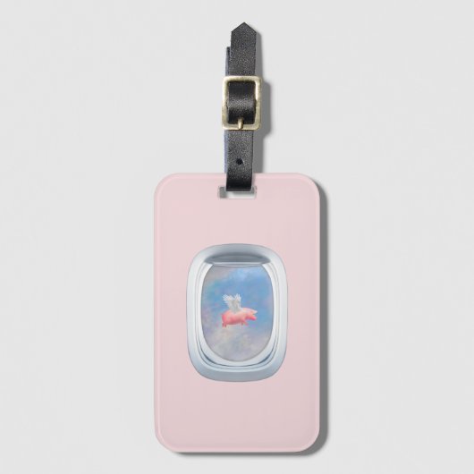 Vliegende varken van Fancy Bagagelabel (Voorkant (verticaal))