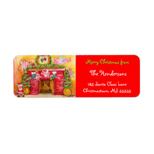 Vliegende varkens Adresetiketten decorteren Etiket