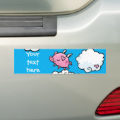 Vliegende varkenshokken, aanpasbare bumpersticker (Op auto)